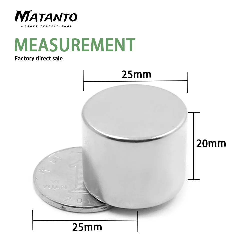 25x20mm Small Circular Magnets 25x20mm For Home Refrigerators, Offices DIY 25x20mm