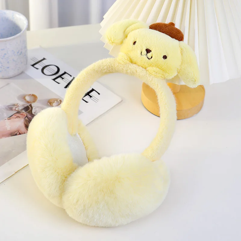 Kawaii بلدي ميلودي كورومي أفخم أضعاف غطاء للأذنين Sanrios أنيمي الطفل الكبار الشتاء رشاقته الدافئة حماية الأذن لطيف الفتيات مهرجان هدية