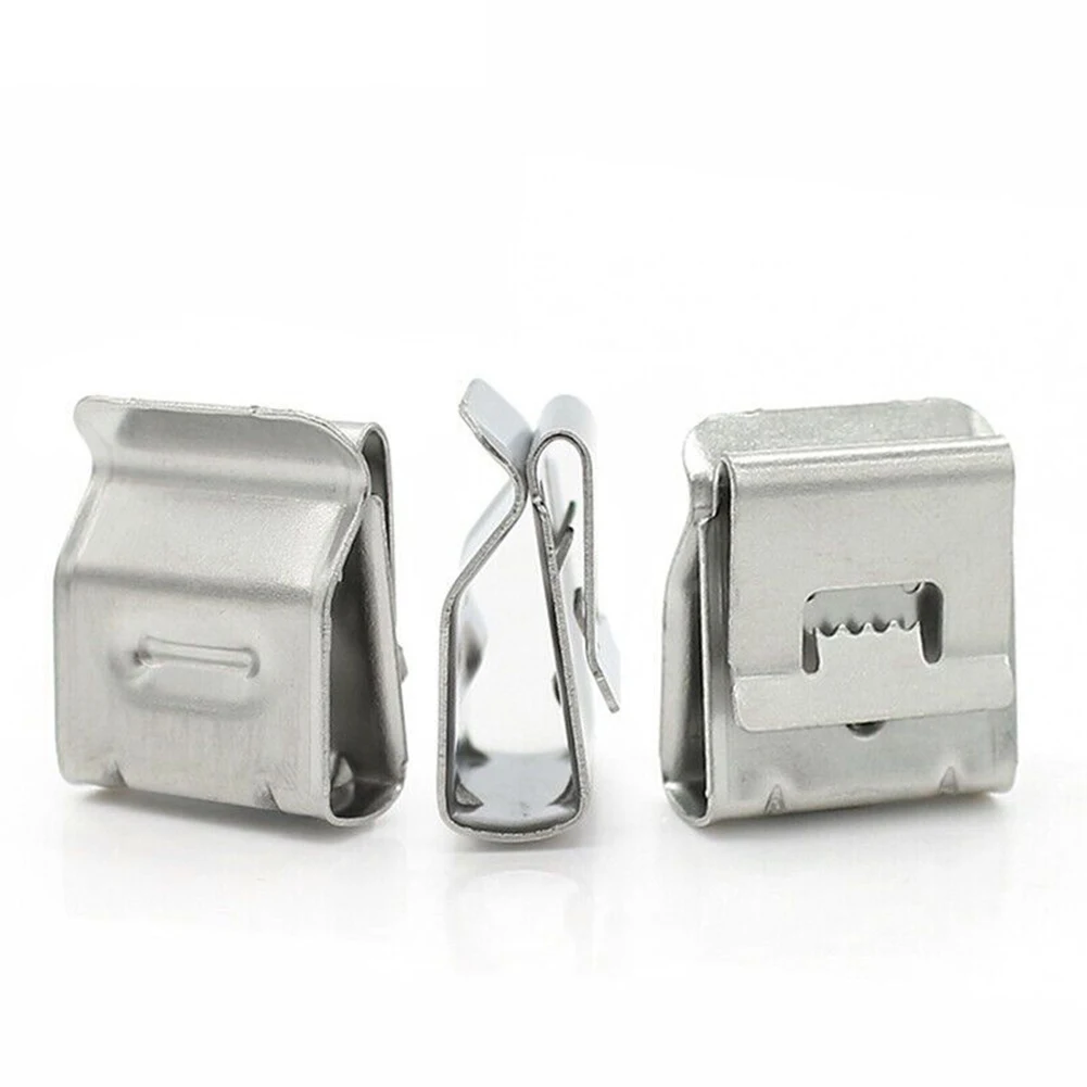 304 Stainless Steel Photovoltaic Cable Clamp for Solar Panel Installation 20 30 50 or 100 pcs per Pack 2X4mm2 Cable Compatible