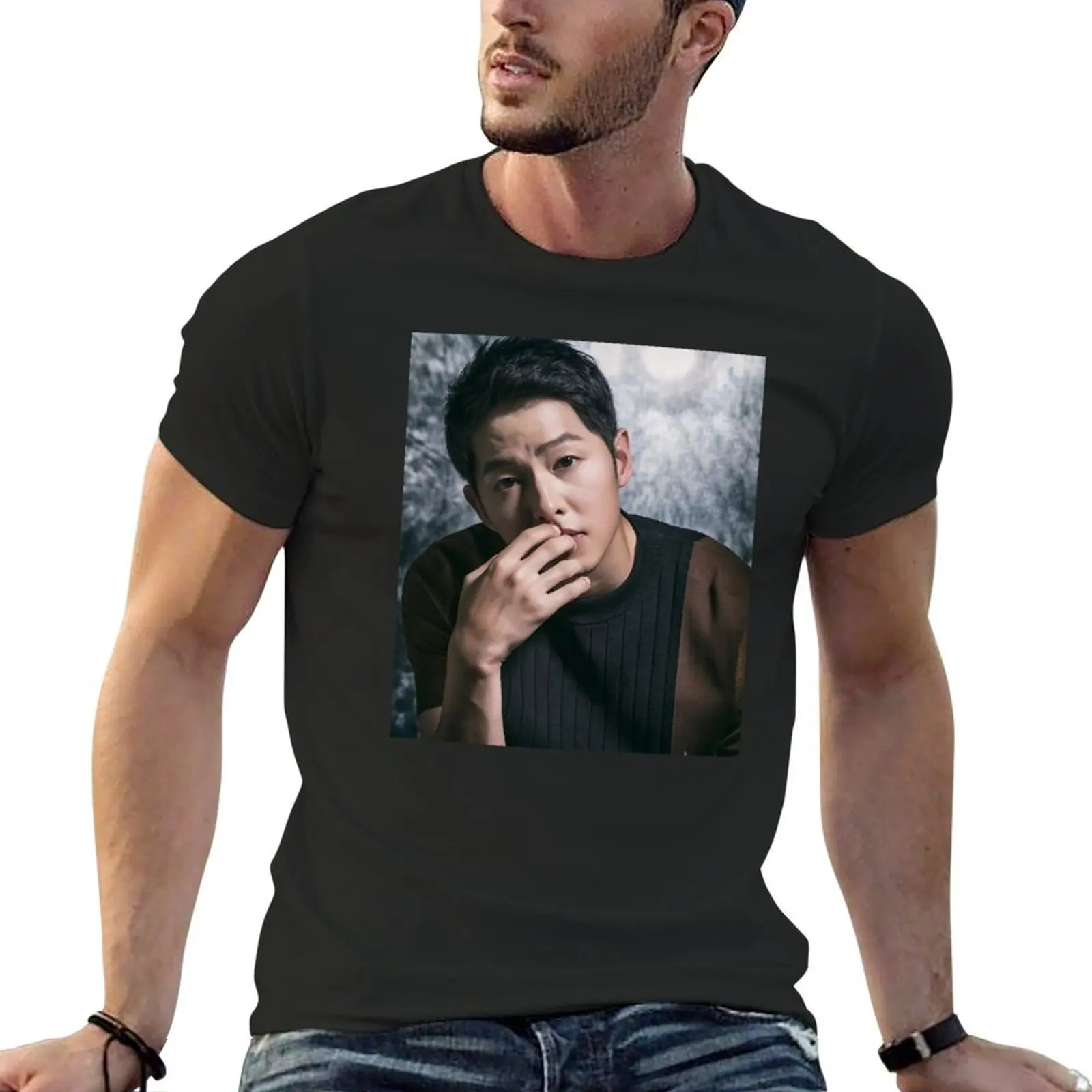 Song Joong ki T-Shirt baggy shirts oversized designer shirts vintage graphic shirts men