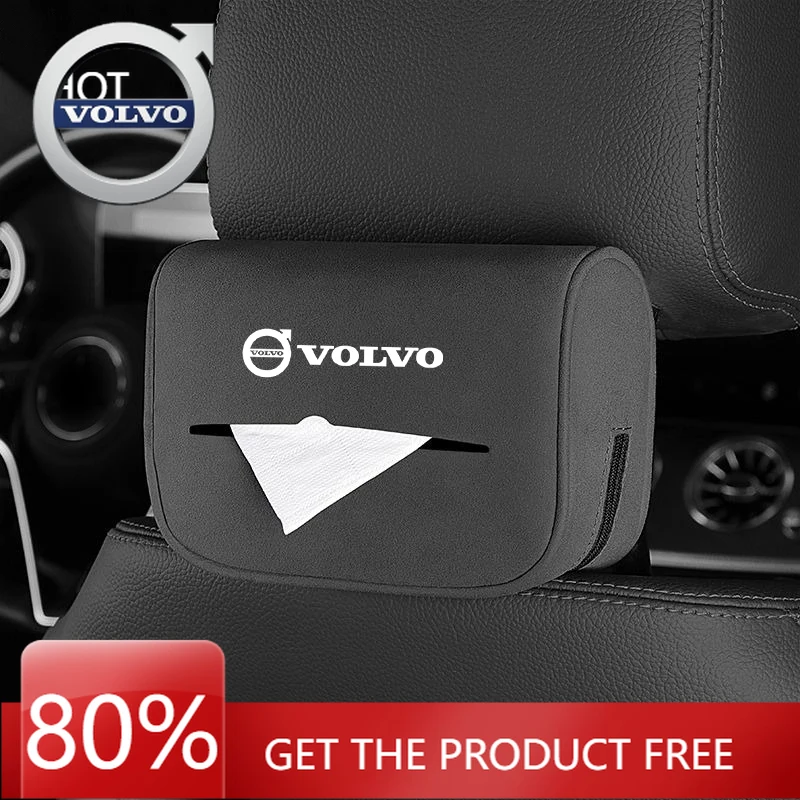 

Эмблемы 2026, новинка для Volvo, автомобильный ящик для хранения салфеток, держатель солнцезащитного козырька, спинка сиденья, подвесной ящик для салфеток для Volvo Xc60 Xc90 V40 V60 S60