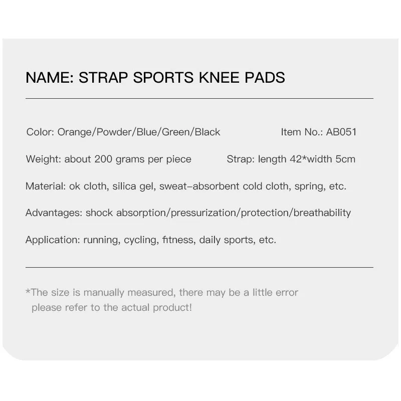 Fitness Kneepad Bandage Pressurized Elastic Knee Pads Arthritis Joints Protector Sports Gear Volleyball Knee Brace Protector