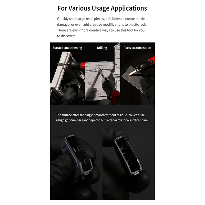 

A93E-Portable Electric Sanding And Sharpening Pen - Suitable For Detail Grinding,With 3Mm Drill Bits, Pen Sharpening Set