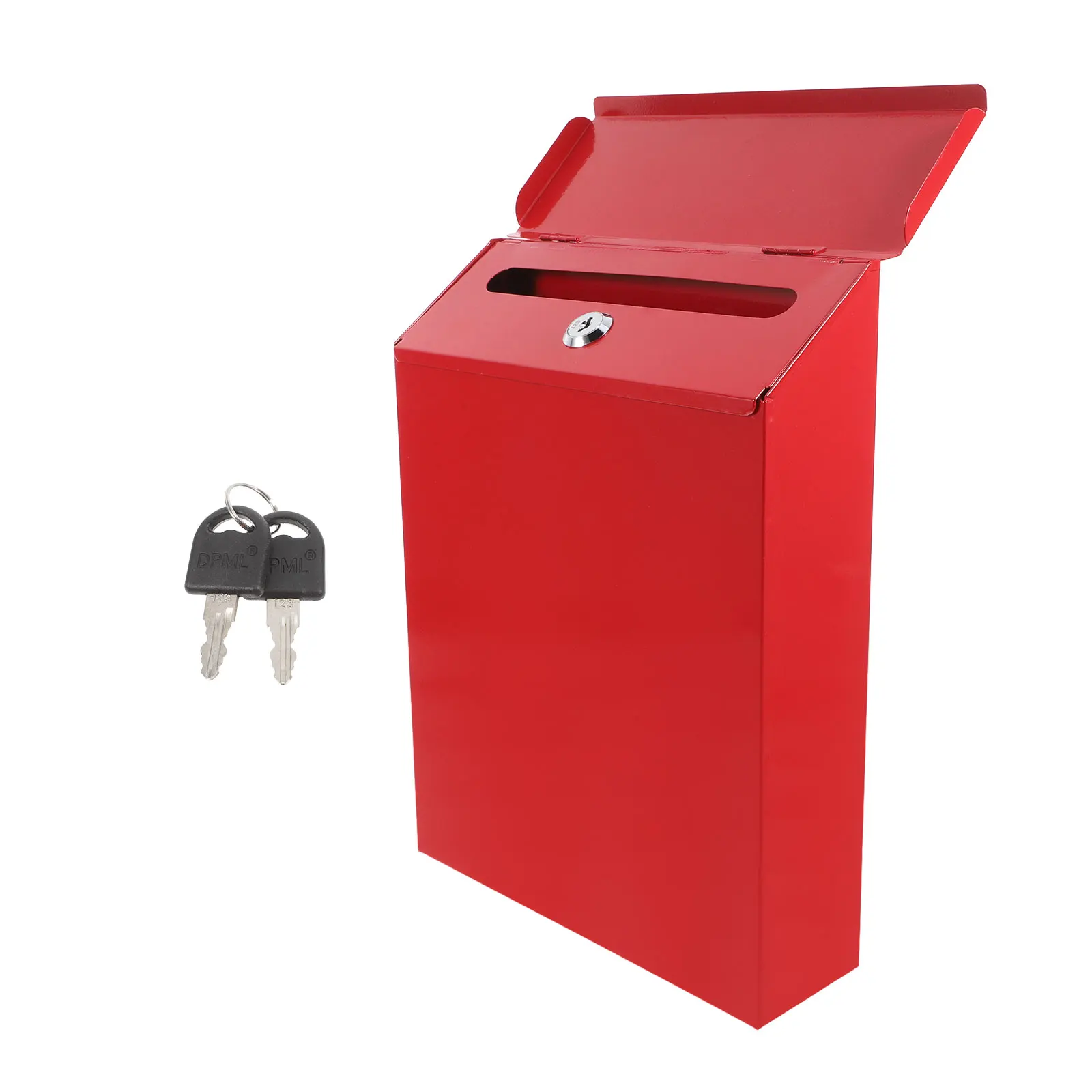 

Iron Mailbox Vintage Locking Mailboxes Mount Secure Outdoor Spacious Capacity Easy Install Durability