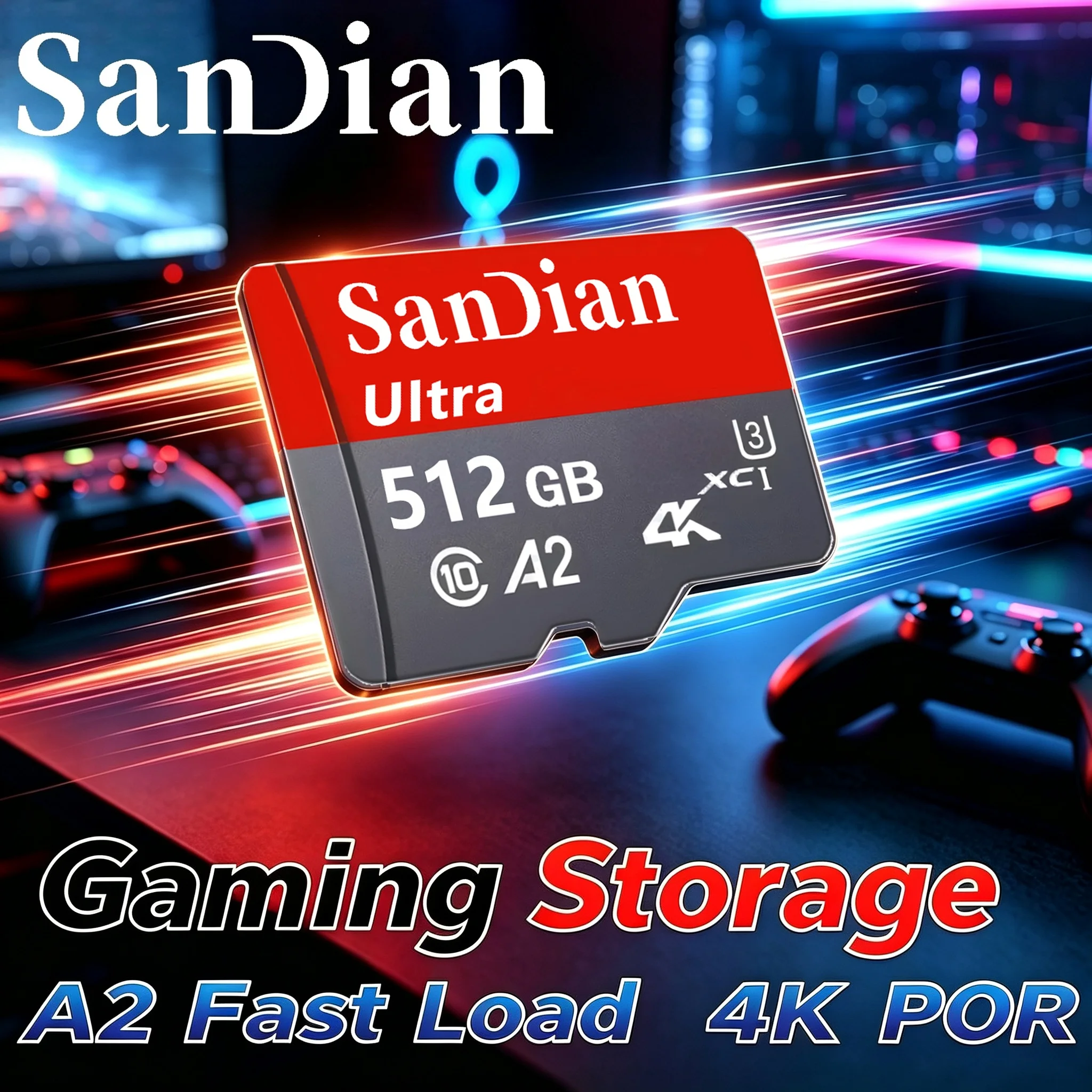 Memory Card 256GB 512GB 128GB TF Cards Micro TF SD Card SD Cards A1 U3 for Laptop/VR Headset/Digital Frame/PC Mac/Recorder