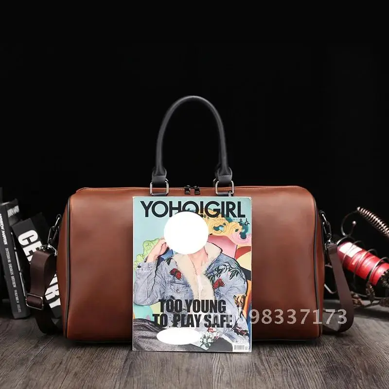 الرجال عادية جلدية كبيرة حقيبة كروسبودي رجل كبير الذكور قدرة السفر مريحة حمل عطلة نهاية الأسبوع على حقيبة حمل الحقائب القماش الخشن الأمتعة