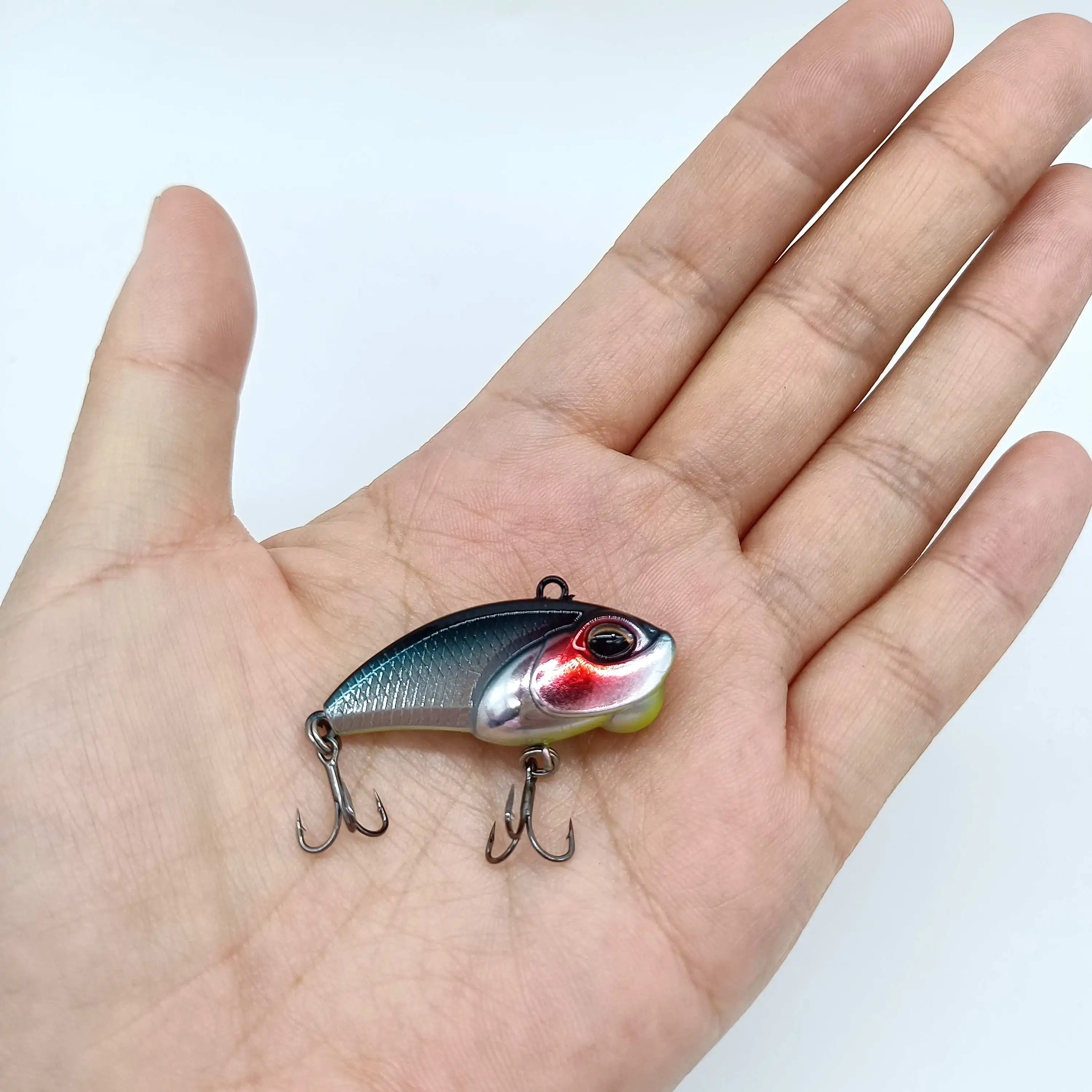 DUODUOYU 1PCS Sinking VIB Fishing Lures 3.5g/40mm Mini VIB Trout Wobbler Crankbait Hard Baits Bass Pesca Fishing Tackle