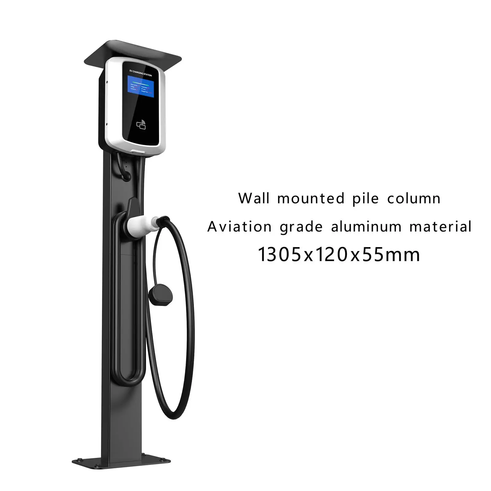 Mounted EV Charging Station Pedestal Stand Durable EV Charging Mounting Pole