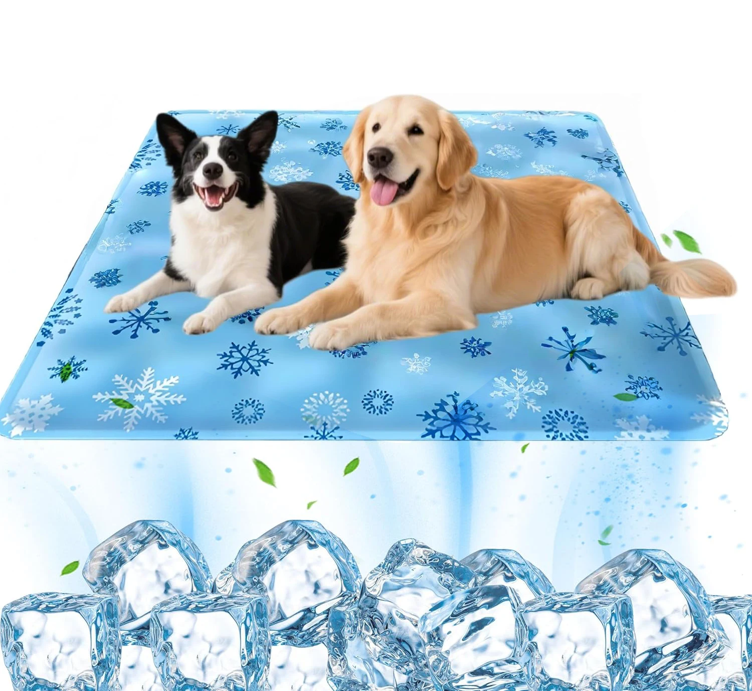 

Dog Cooling Mat, Thicken Waterproof Pet Cool Mat for Dogs Cats in Summer, Washable Ice Silk Dog Cooling Pad