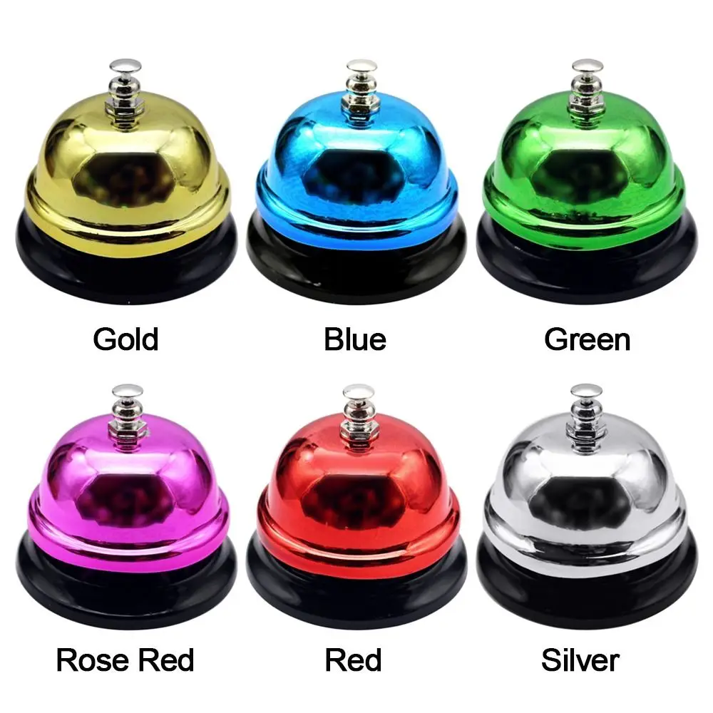 1PC Call Bell Desk Kitchen Hotel Counter Reception Festival Bells Small Dining Bell Table Summoning Bell Party Supplies