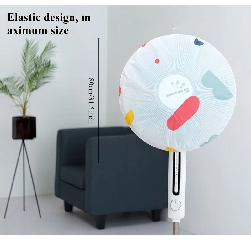 Fan Dust Cover Universal Electric Vertical Floor Fan Dustproof Covers Round Washable Damp-Proof Protector