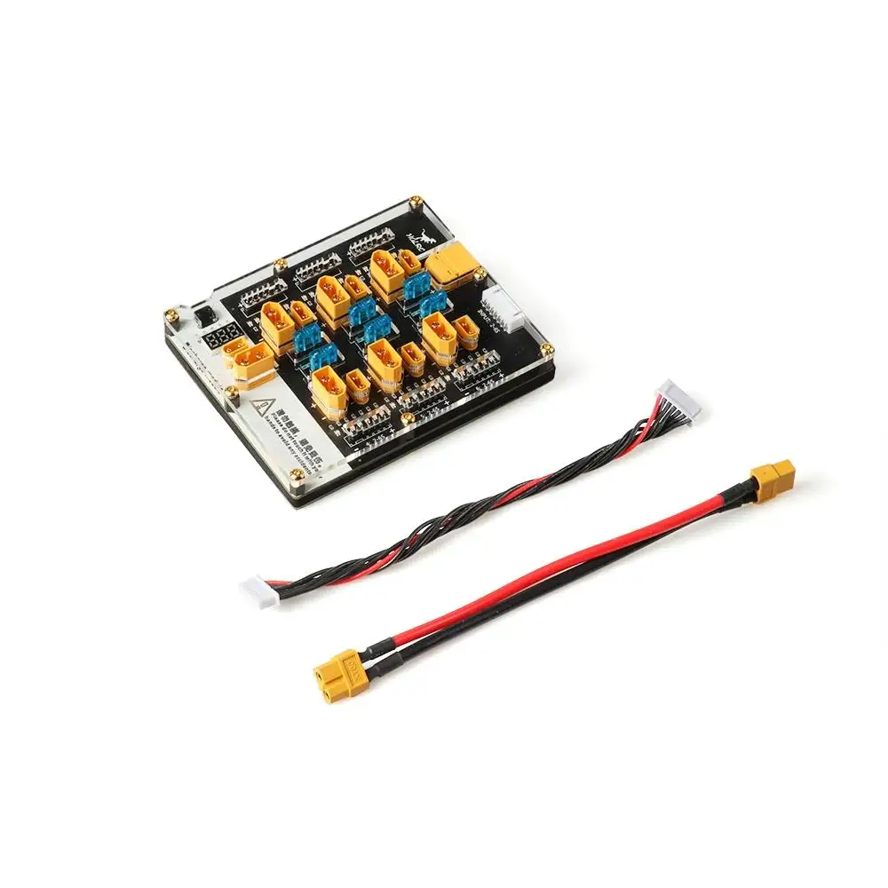 HGLRC Thor Pro 6 Ports/4 Ports Lipo Parallel Charging Board 40A Max Current 2-6S XT30 XT60 For IMAX B6 ISDT HOTA D6 T6 Charger