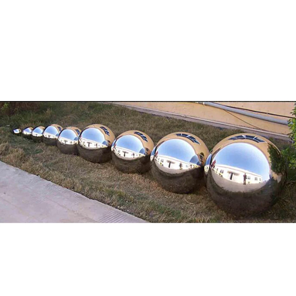 19mm-120mm 1pc Garden Gazing Globe Stainless Steel Hollow Metal Ball 1.0MM Wall Thickness Ball Smooth Ball