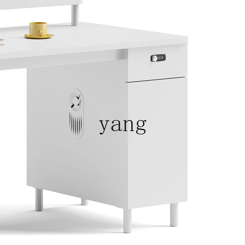 LMM Modern Simple White Office Furniture Desk Modular Single Desk