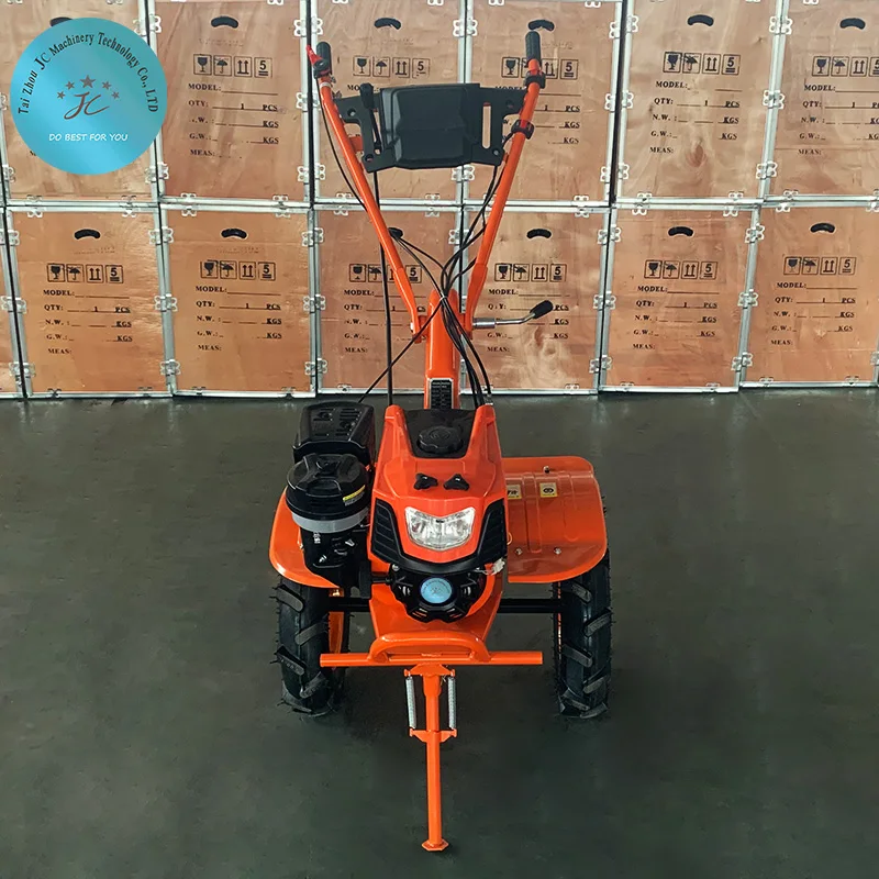 

Taizhou JC-170G-2 Gear Drive/Belt Chain Petrol/gas Tiller Cultivator Power Weeder High Quality Tillers With Lampshade