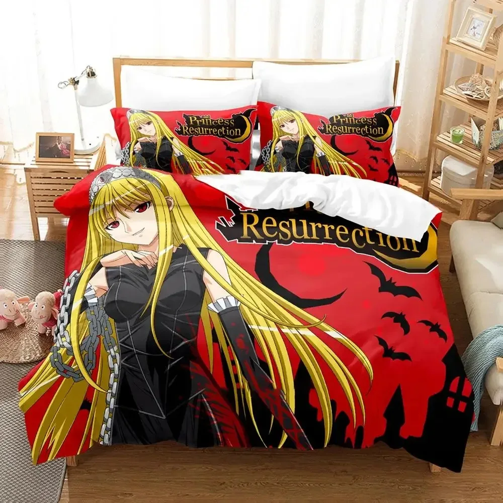 Anime Murder Princess Bedding Set Boys Girls Twin Queen Size Duvet Cover Pillowcase Bed Kids Adult Fashion Home Textileextile