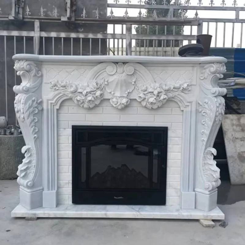 New arched stone fireplace carvings at great prices