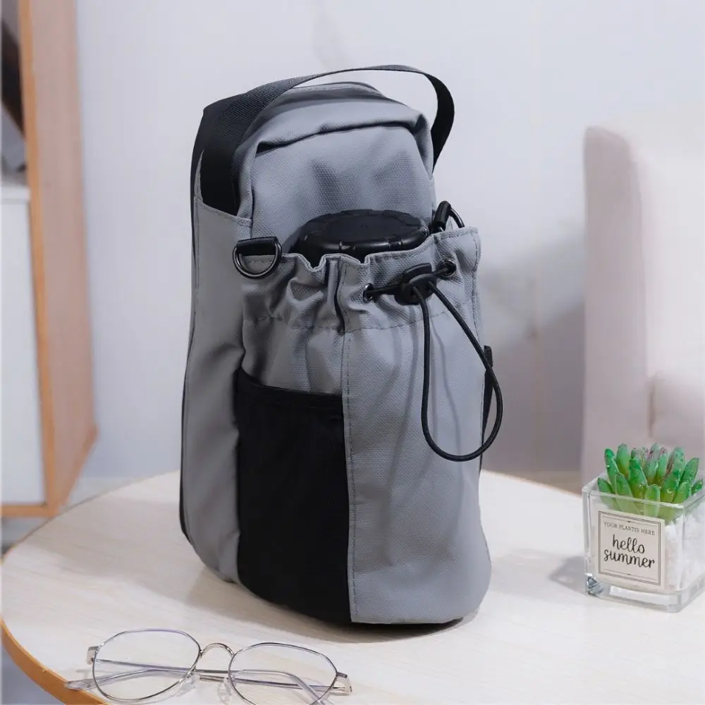 Magnetic Water Bottle Sling Bag Large Capacity Pull Cord Gym Bottle Bag Convenience Waterproof Crossbody Sports Bag Gym