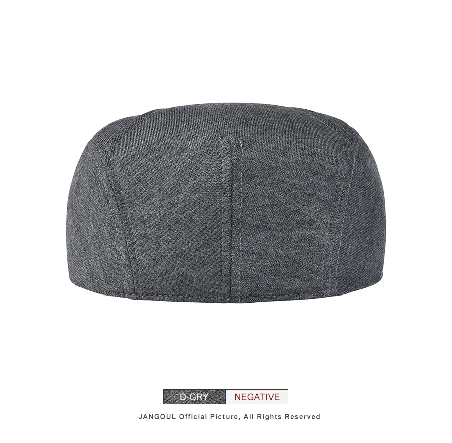 Jangoul Verstellbare Baskenmütze für Herren Sommer Frühling Newsboy Caps Klassische Retro Flatcap Vintage Brandneue Baumwoll-Ivy-Mütze 640 – Detail 7