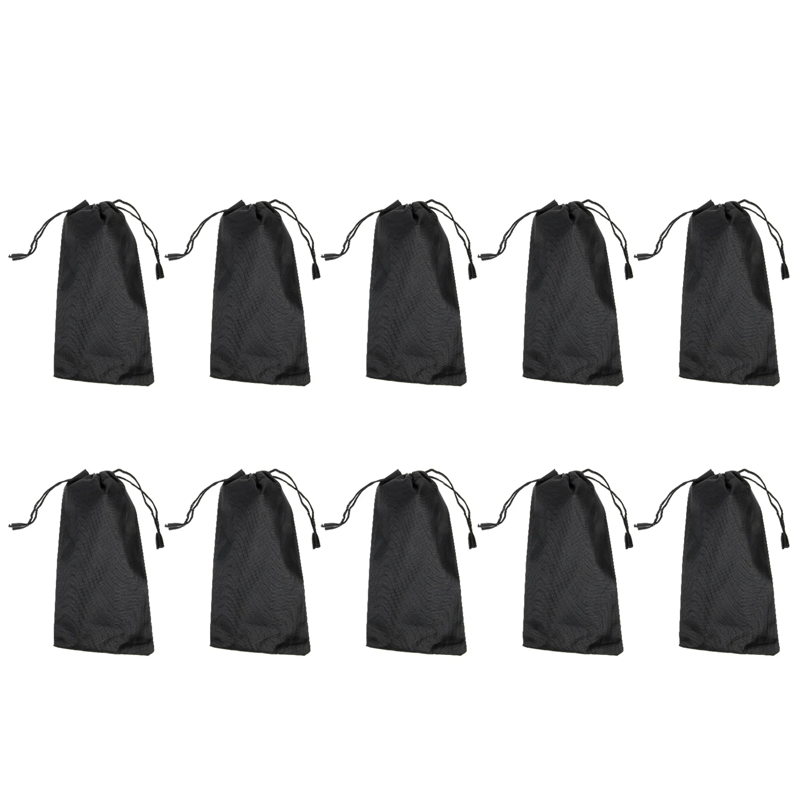 

10 Pcs Microfiber Cloth for Glasses Eyeglasses Storage Pouches Sunglasses Bag Bags Portable Drawstring Cleaning Black