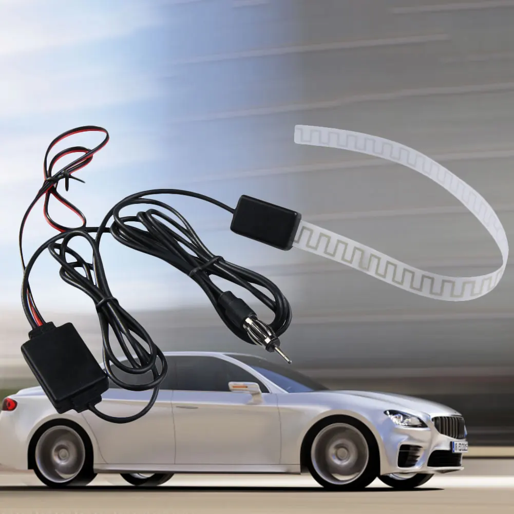 

Car Hidden Antenna Car Windshield Window Glass Adhesive Mount Antenna Car Stereo Receiver Aerial for Vehicle Truck SUV