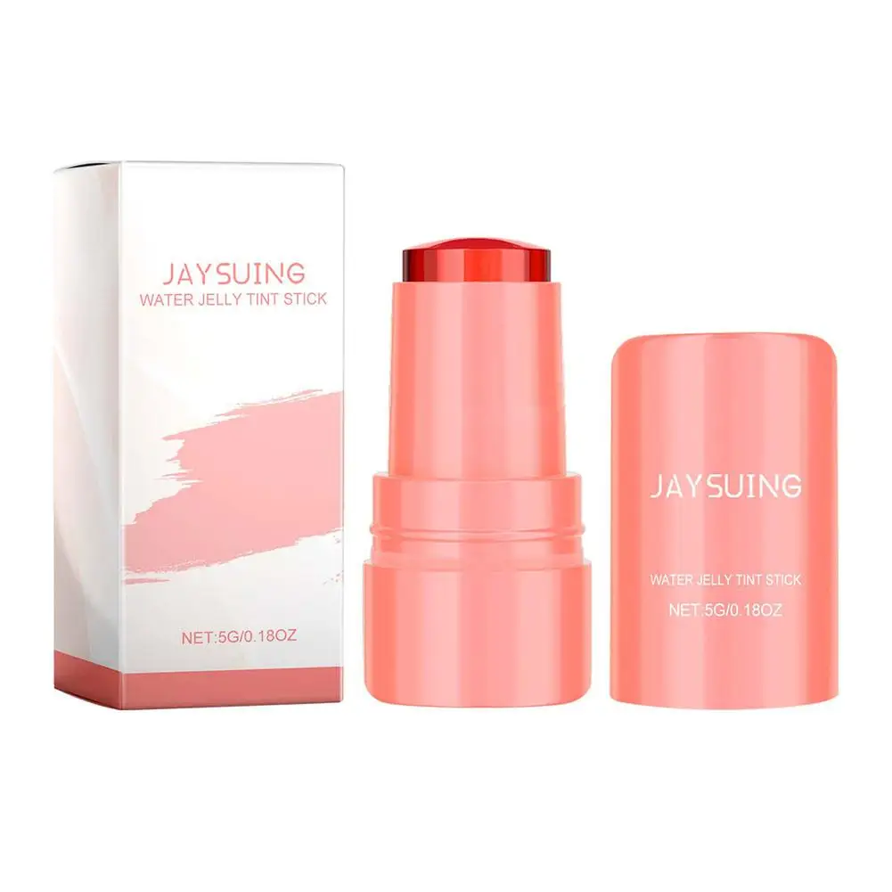 Jaysuing-Fruit Jelly Powder Blush, Lazy People Lip Stick, Face Blush, Skin Gloss Mesmo Cosméticos, Destaque de Maquiagem Profissional, I8c5
