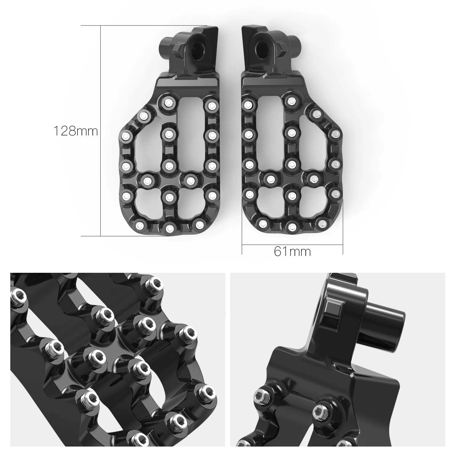 For Yamaha YZ125 2005-2025 YZ250 2005-2024 Offset Foot Pegs Footrest YZ125X YZ250X YZ250F YZ450F WR250F WR450F YZ250FX YZ450FX