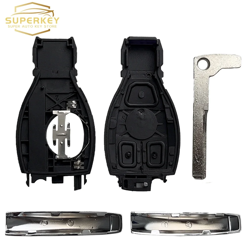 SUPERKEY 2/3/4 Buttons Smart Remote Car Key Shell For Mercedes Benz BGA NEC B C E R S CL GL SL CLK SLK W203 W211 W204 Fob Case