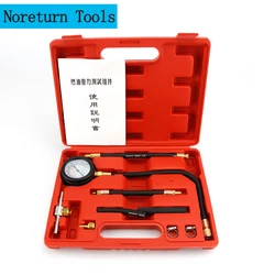 9Pcs Fuel Injection Pump Injector Tester Kit 0~140PSI Automotive Fuel Pressure Gauge Set Car Trucks Diagnostic Tools