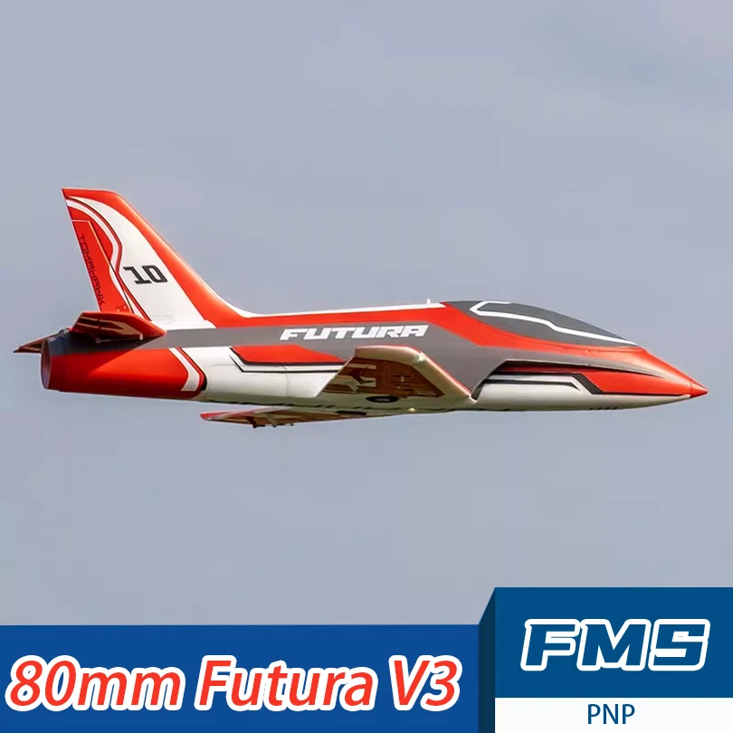 Fms 80mm Duct Fautra V3 Rc Airplane Edf Jet Remote Control Electric Assembly Model Fixed-wing Aircraft Pnp