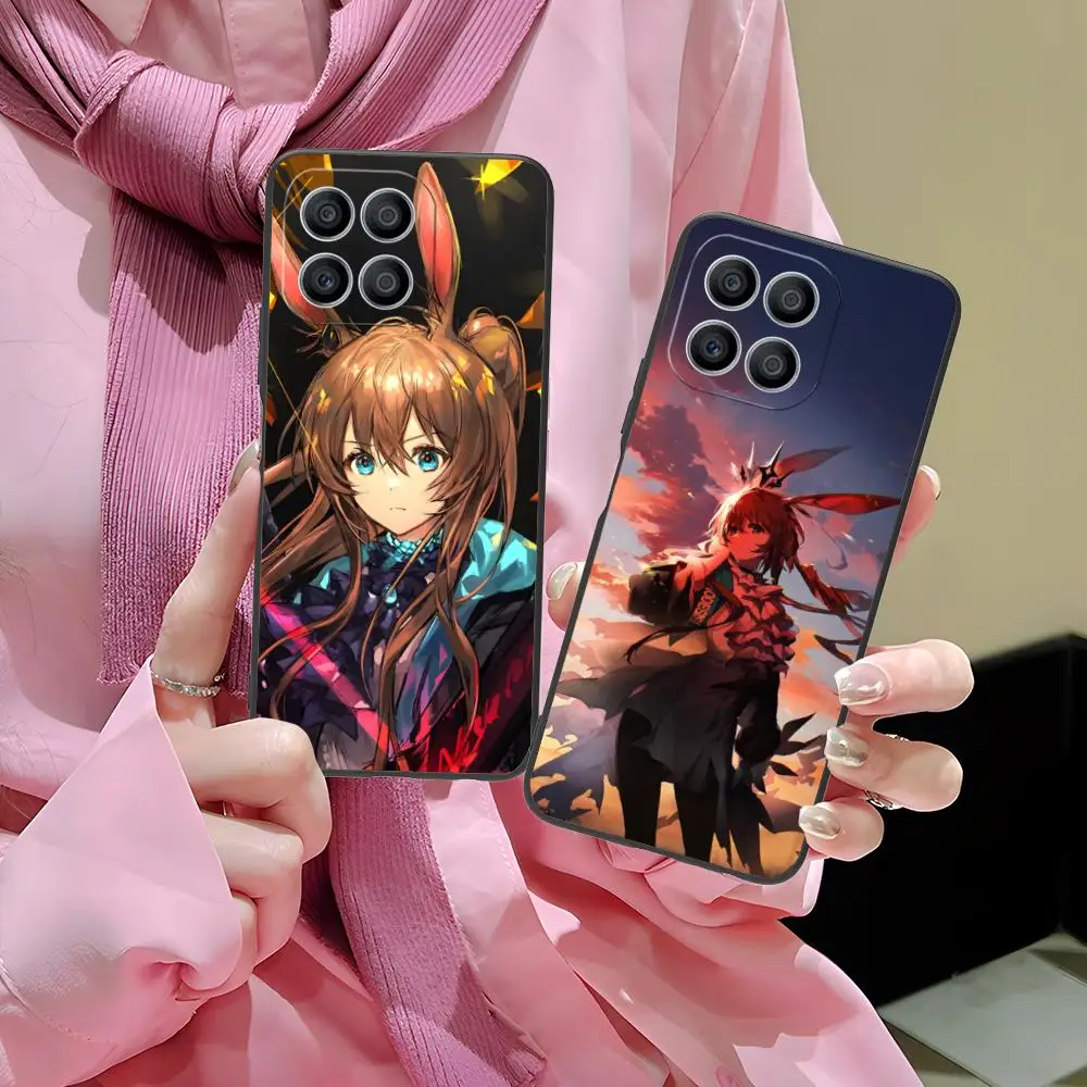 

Чехол для мобильного телефона Arknights Amiya для Honor 90 80 70 60 50 30 20 10 9 8 7 Pro S SE Lite 5G с цветной печатью, защитный смартфон