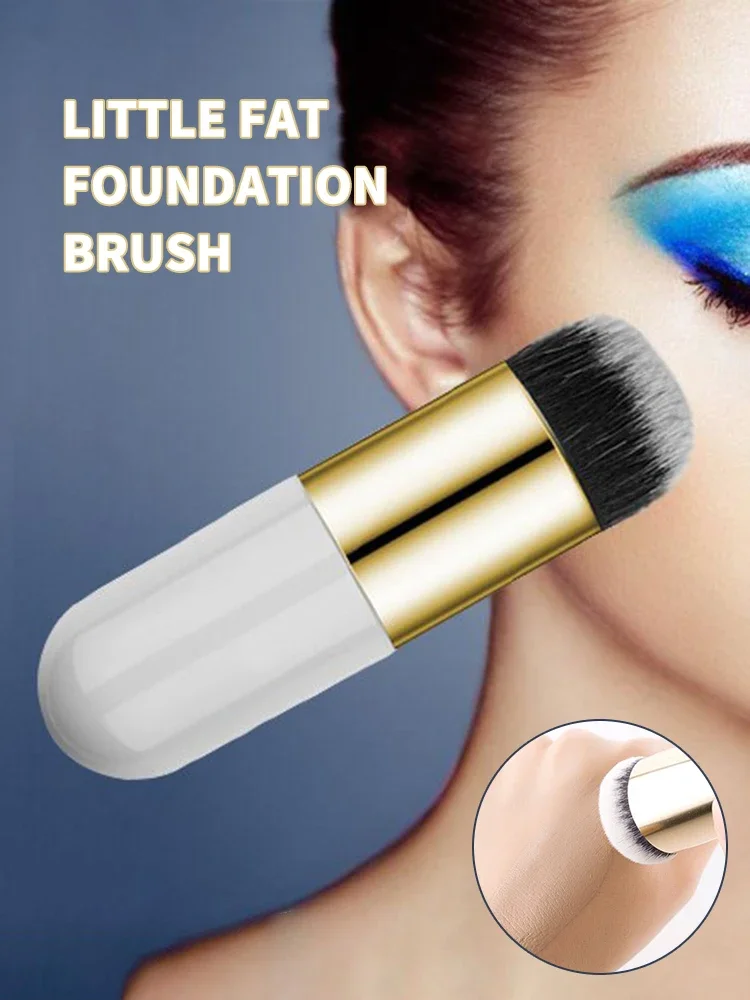 200Pcs Household Large Foundation Brush, Small Fat Mushroom Brush, Suitable For Liquid Foundation, Bb Cream, Loose Powder RX