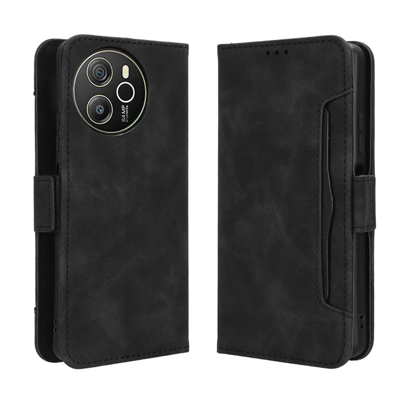 Dla Shark Blackview 8 skórzane etui z klapką skóra Retro luksusowy portfel na karty stojak na książkę pełne 360 pokrowiec na etui na telefony Blackview Shark8 — zdjęcie 6