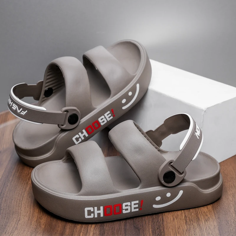 Unisex Thick-Soled Sandals for Summer, Non-Slip, Anti-Odor, Eva Beach Slippers with a Soft Feel