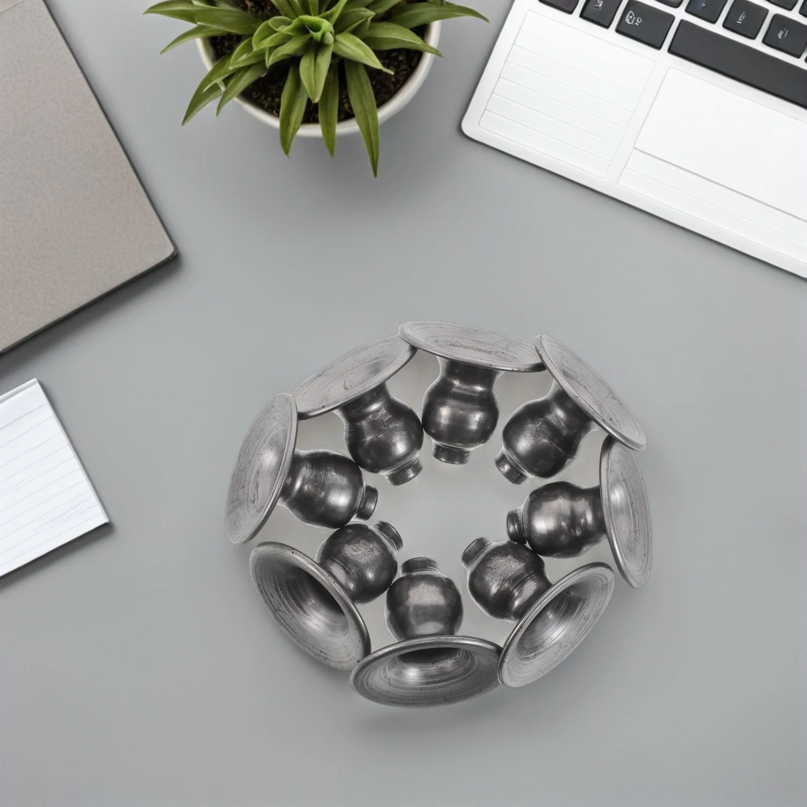 

10Pcs Metal Iron Holders Unfinished Stable Bases for Household Party Table Decor Vintage Tealight Holder DIY