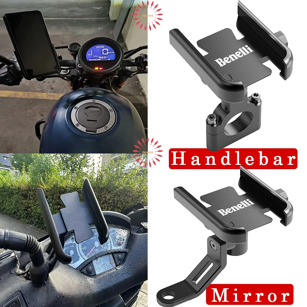 

Mobile Phone Holder For Benelli TRK 502 502X TNT 125 300 600 Leoncino 250 500 Motorcycle Accessories GPS Stand Bracket