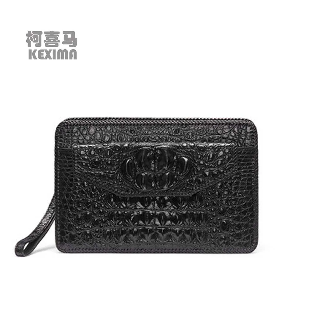 KEXIMA gete new crocodile leather men handbags  male clutch bag   large capacity  men envelope bag  2022 new  male  Hand bag