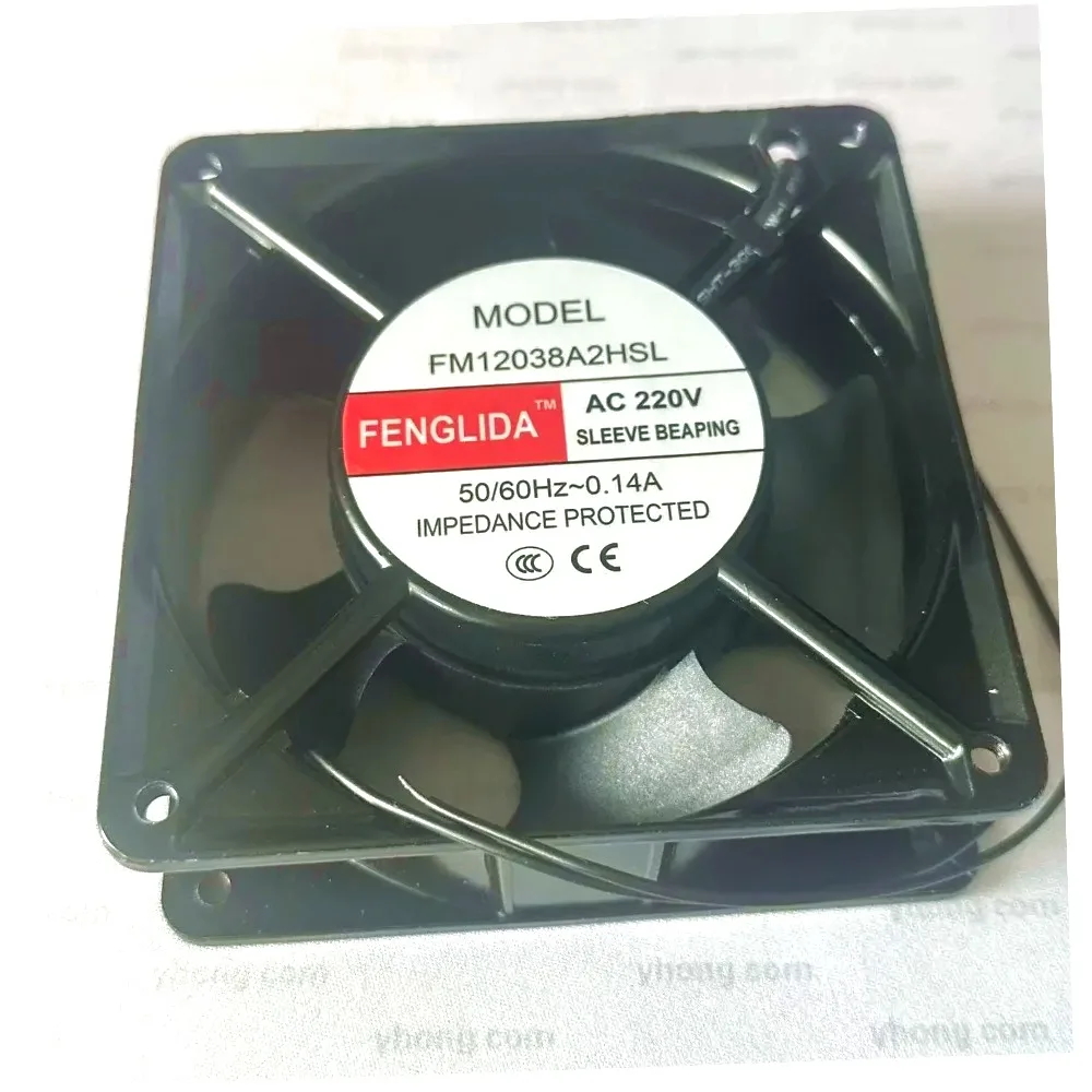 Fenglida FM12038A2HSL Ventola Di Raffreddamento Per Server 0.14A 120X120X38Mm A 2 Fili-image