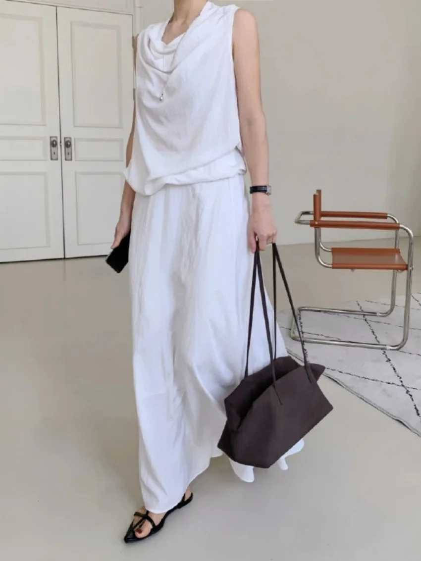 Alien Kitty Summer Women's 2 Piece Sets Sleeveless Vest Office Lady Slim Elegant New 2026 Casual Daily Outfit Maxi Skirts