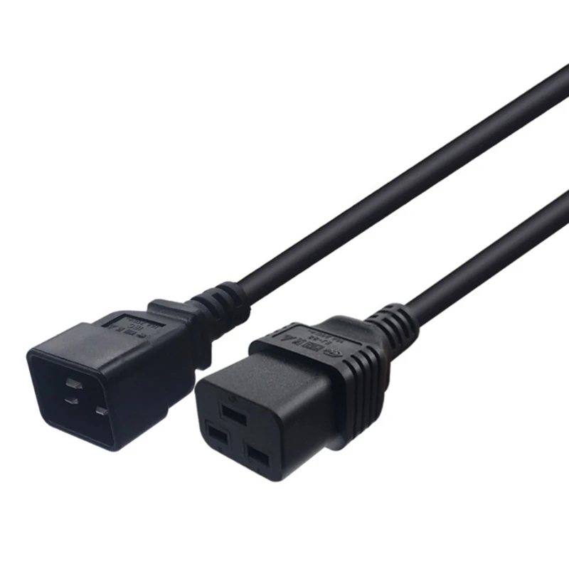 5.9ft Length Power Cord 3pin IEC320-C19 to C20 Adapter Cable Female to Male Port