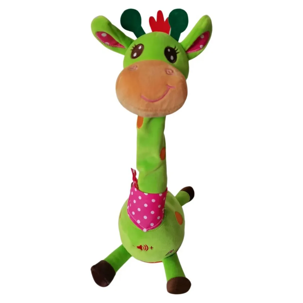 New Repeating What You Say Dancing Talking Giraffe Adjustable Volume with 10 Songs Animal Musical Gifts