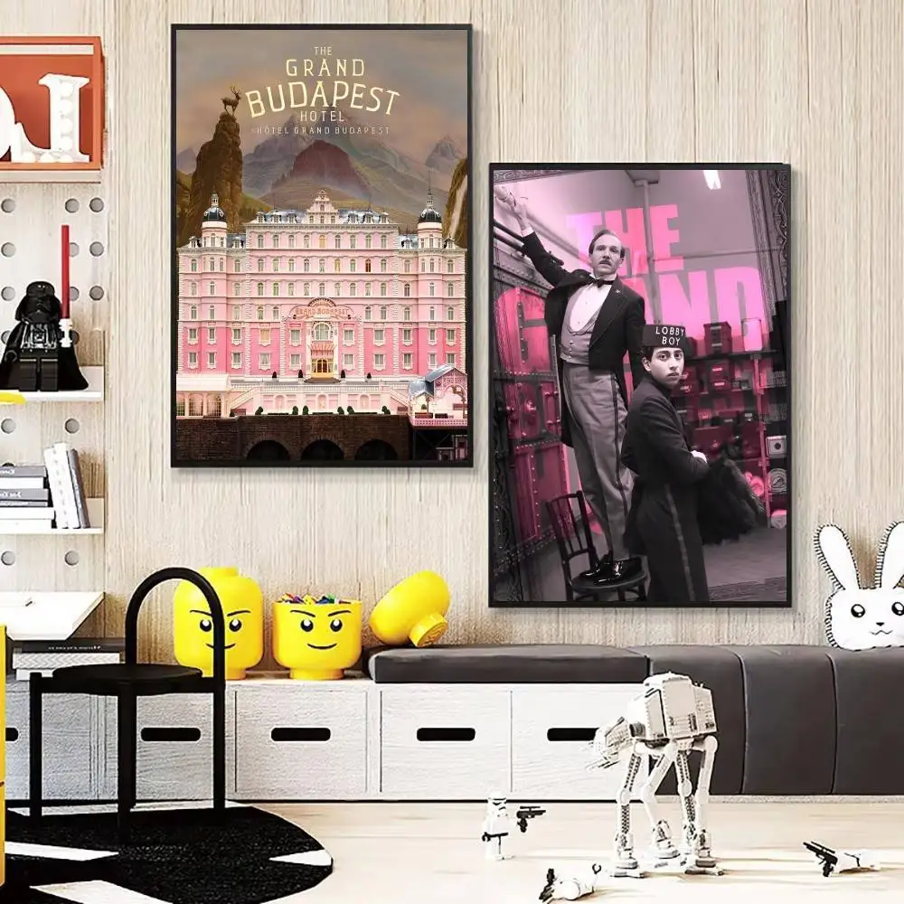 1 قطعة فندق جراند بودابست ملصق ذاتي اللصق فني مقاوم للماء ورقة ملصق مقهى بار غرفة جدار ديكور #5