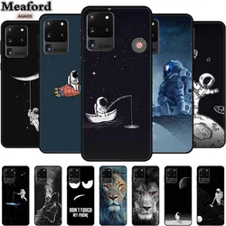 For Samsung Galaxy S20 Ultra 5G Case Astronaut Soft Silicone Phone Cases for Samsung S20 Ultra LTE 5G Shell Protective Moon Capa