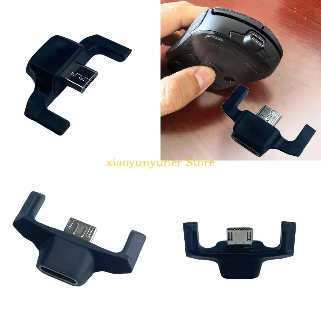 P9JB Plastic Micros USB Type C Adapters for GPRO WIRELESS GProX Superlight Enhanceds Gaming Mouse Performances And Stability