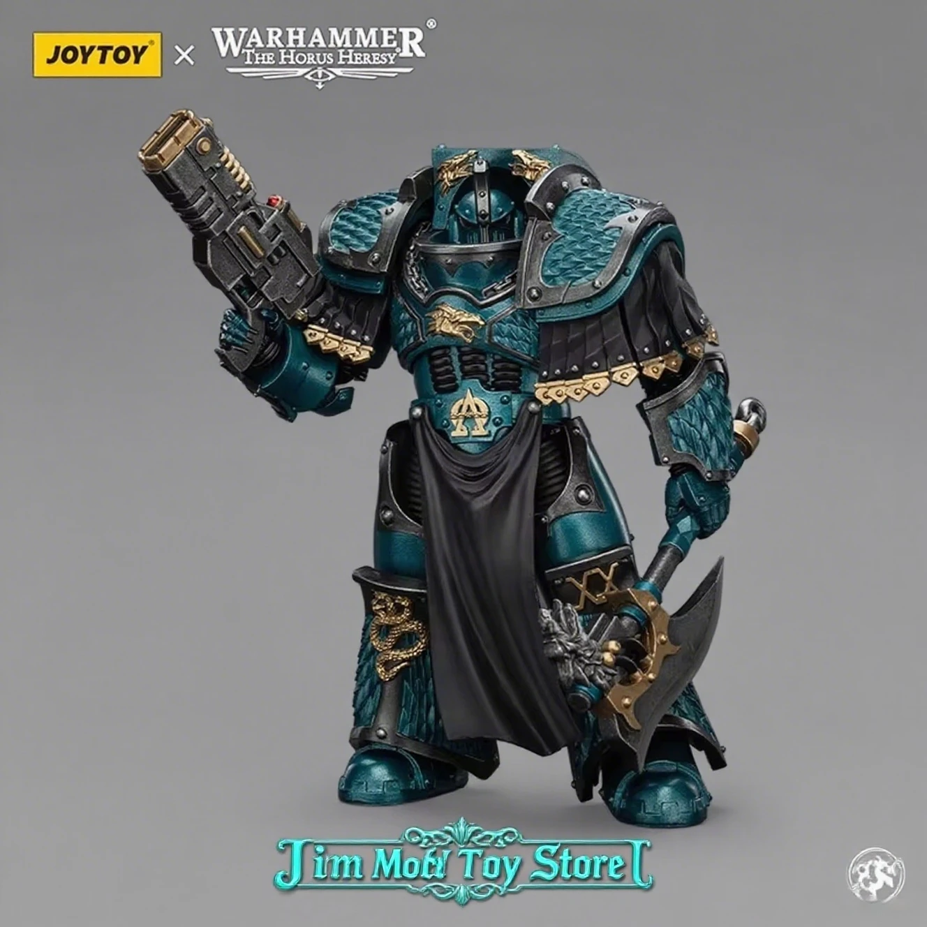 

Joy Toy 1/18 Warhammer The Horus Heresy Alpha Legion Lernaean Terminator with Volkite Charger Military Action Figure Doll Gift