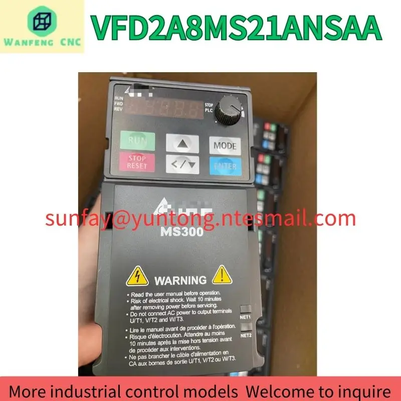 

second-hand VFD2A8MS21ANSAA frequency converter MS300 test OK Fast Shipping