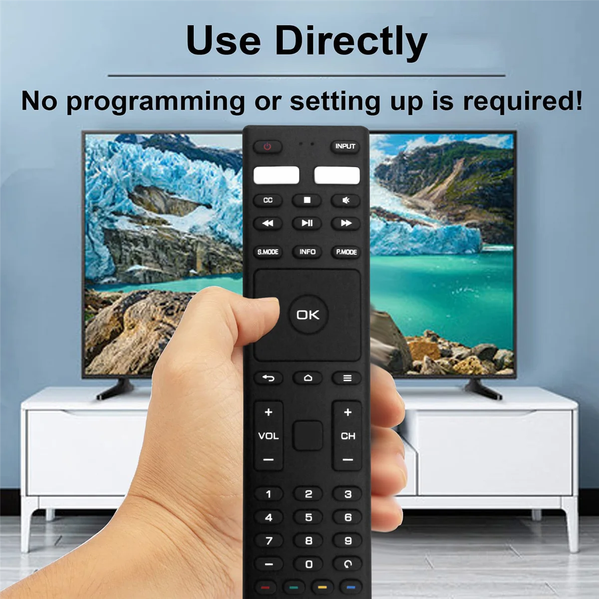 A88X Zamiennik pilota RM-C3329 do telewizora JVC Smart 4K UHD LCD HDTV RM-C3359 RM-C3369