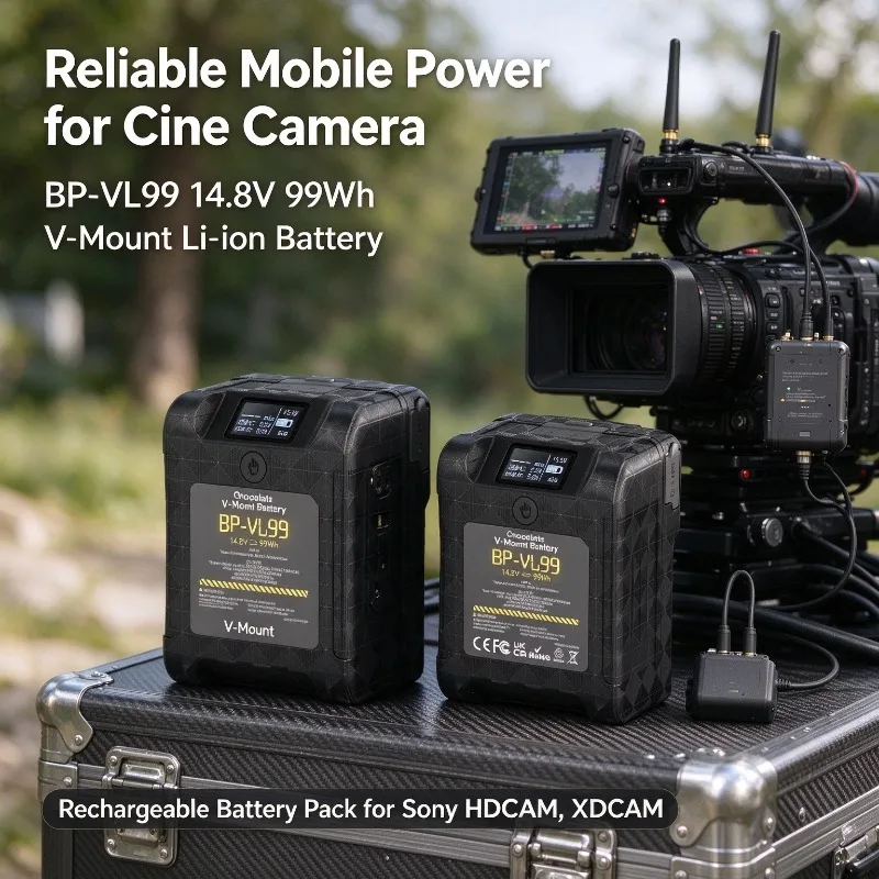 BP-VL99 14.8V 99Wh V-Mount Rechargeable Li-ion Battery for Sony HDCAM XDCAM Digital Cine Camera Mobile Power Supply Battery Pack