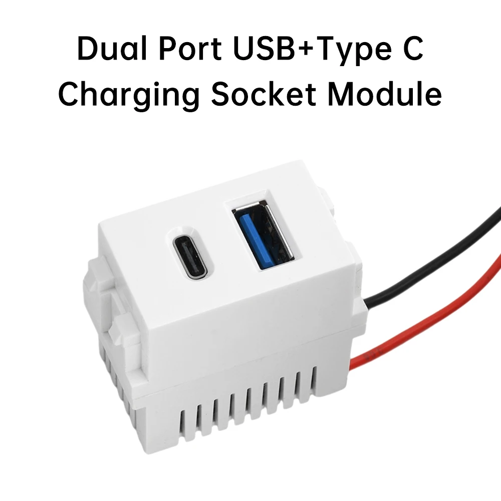 

128-тип, двухпортовая зарядная розетка USB типа C, розетка от 220 В до 5 В, 2,1 А, адаптер для зарядки мобильного телефона для домашнего офиса