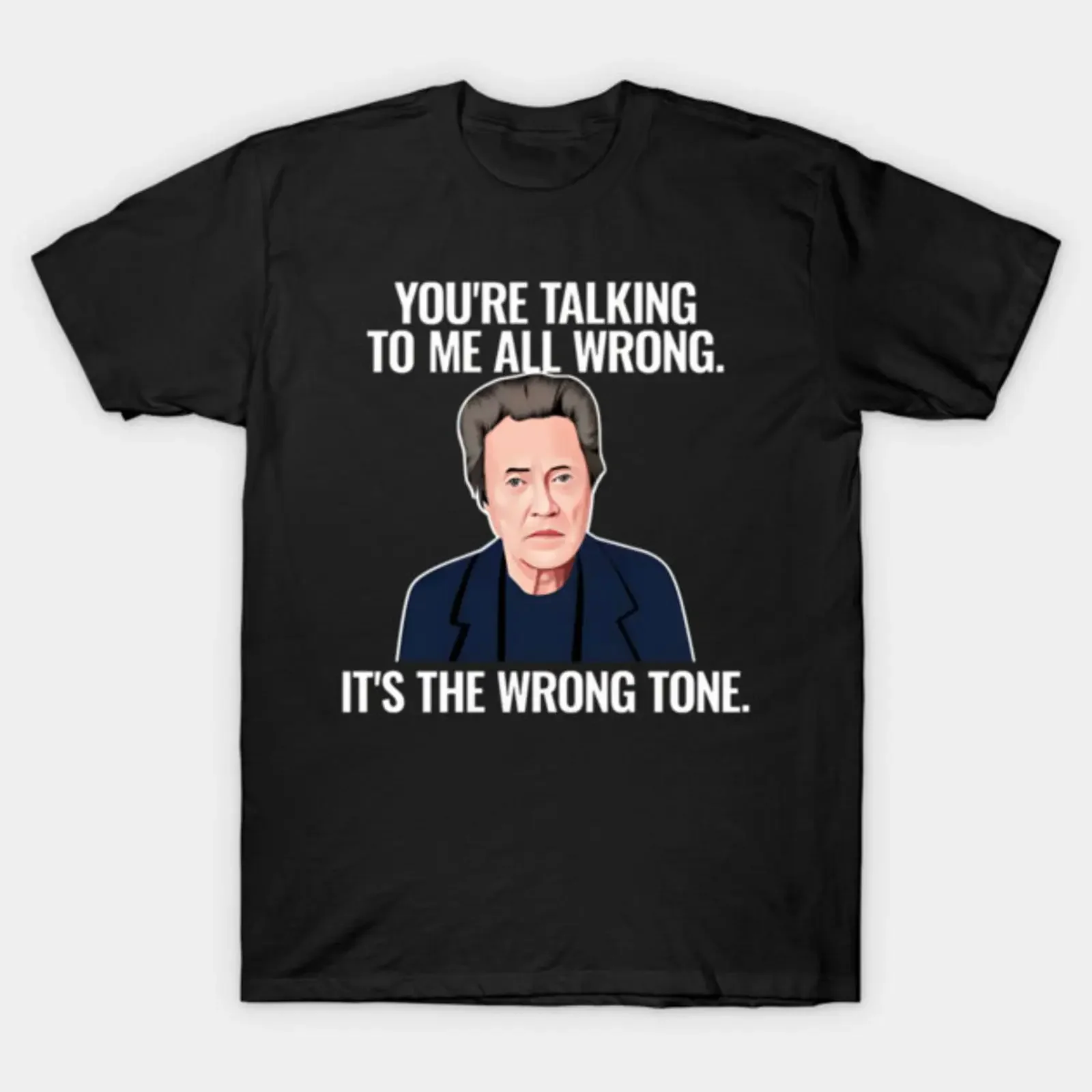 Christopher Walken Band T Shirt vintage Washed Unisex Breathable designer clothes Comfortable Slightly Casual Soft Stylish